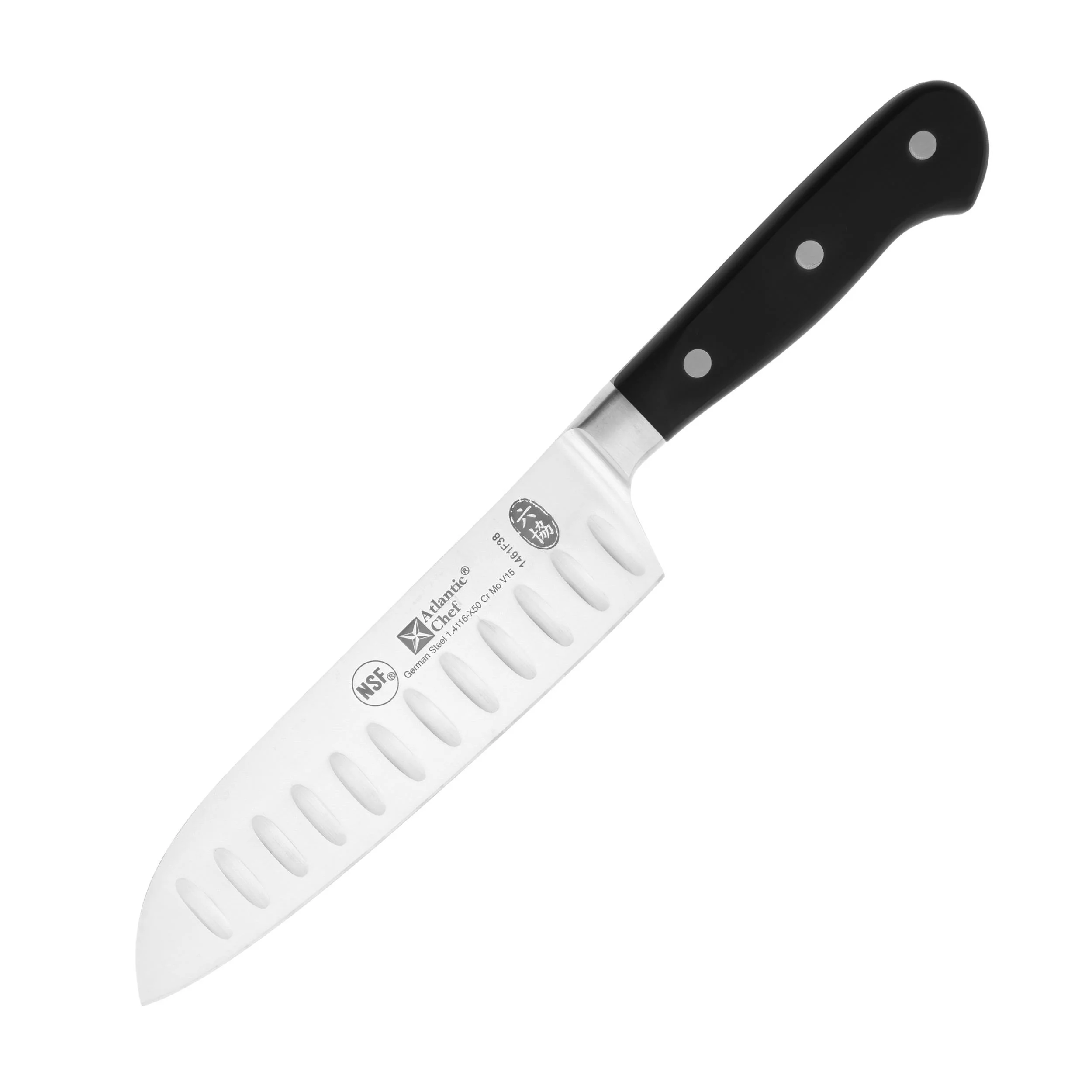 Atlantic Chef kuty nóż kuchenny santoku 18cm 
